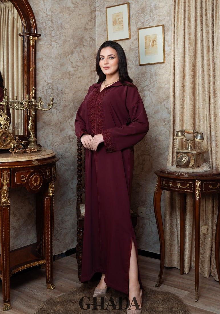 Djellaba en Broderie - Façon Maalem