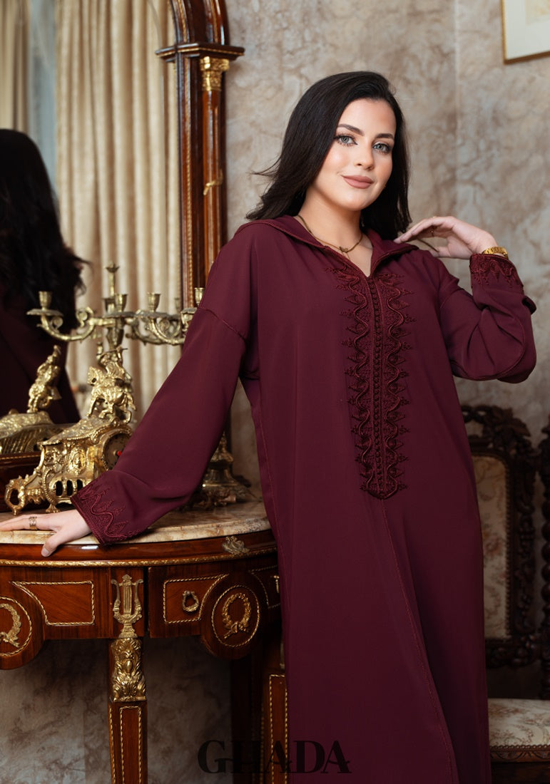 Djellaba en Broderie - Façon Maalem