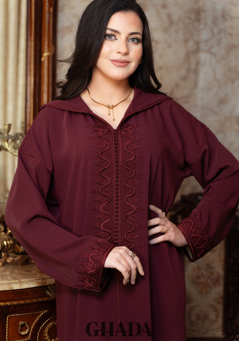 Djellaba en Broderie - Façon Maalem