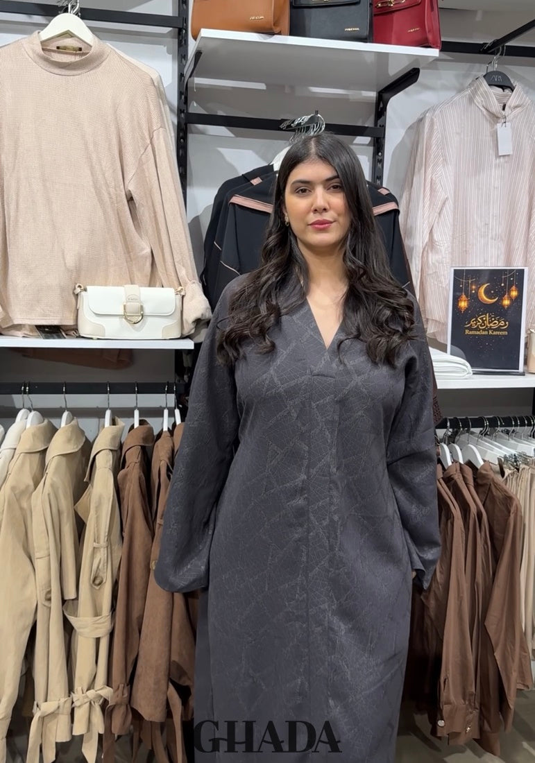 Abaya brocard avec ceinture