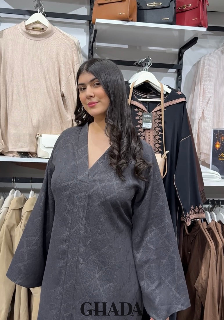 Abaya brocard avec ceinture