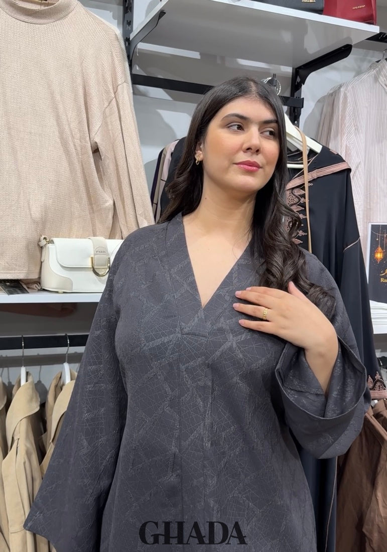 Abaya brocard avec ceinture
