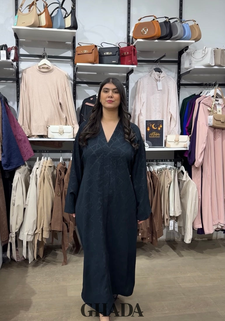 Abaya brocard avec ceinture