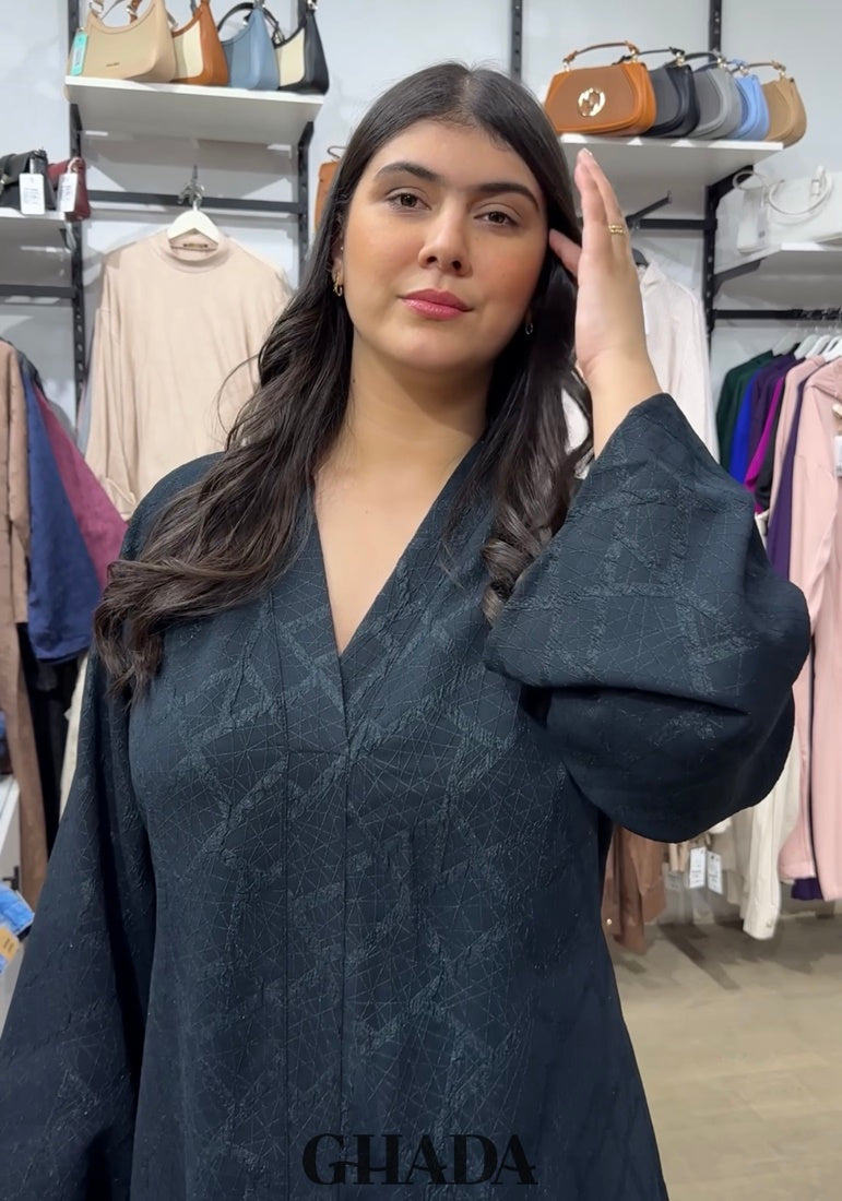 Abaya brocard avec ceinture