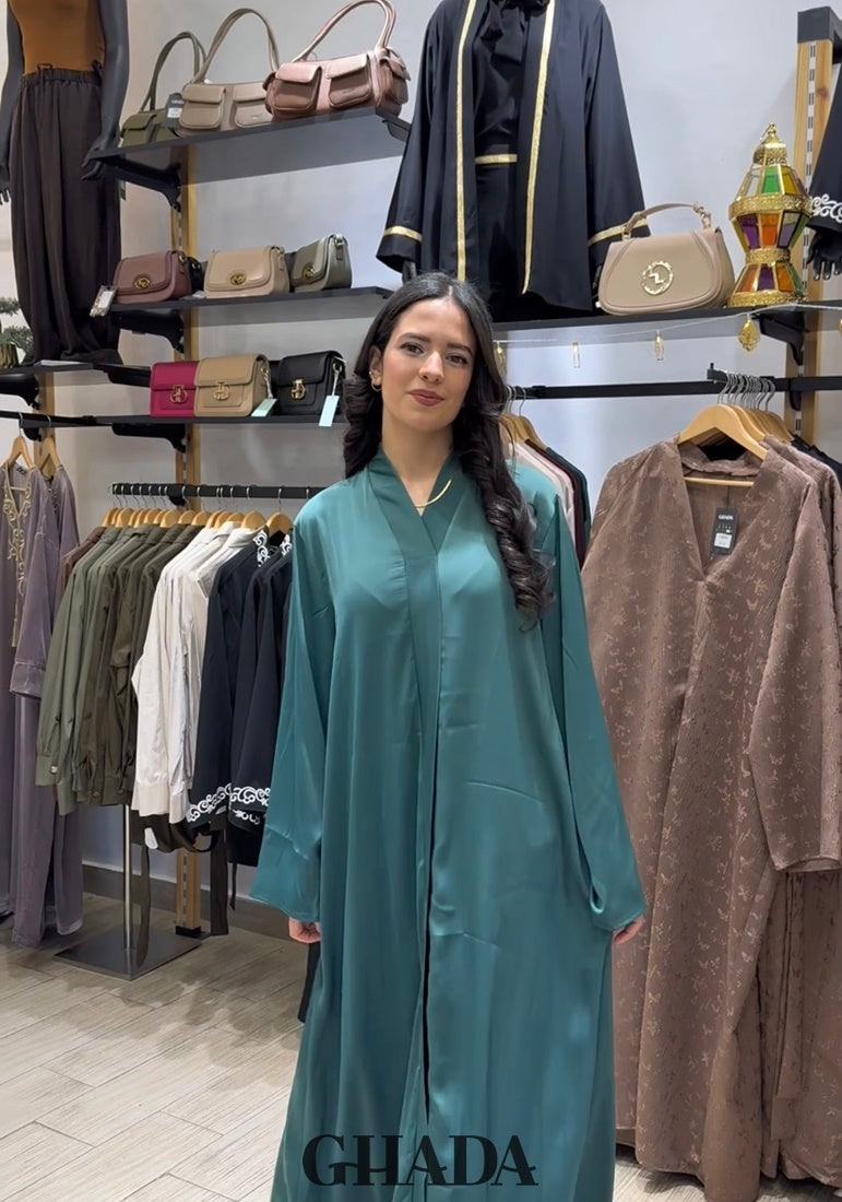 Abaya longue verte