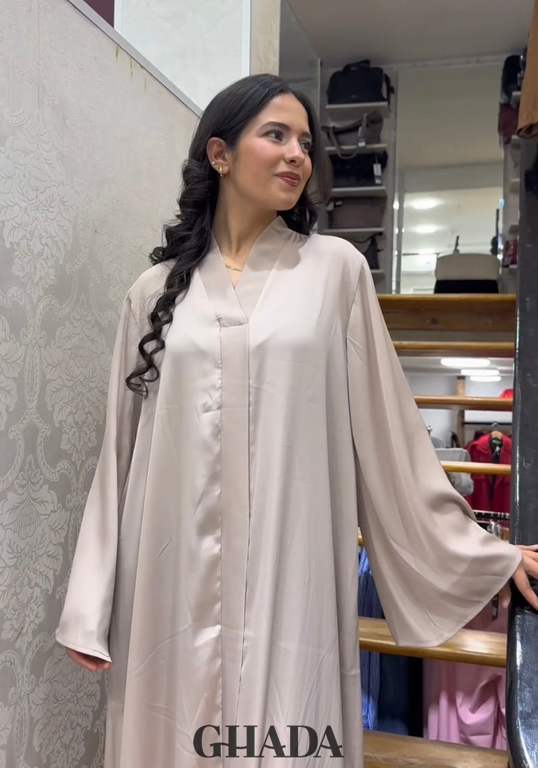 Abaya longue beige