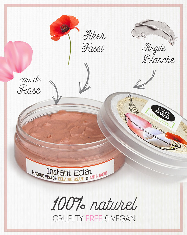 INSTANT ECLAT Masque Visage Anti-Tache Éclaircissant au Aker Fassi | UrbanK URBANK