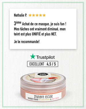 INSTANT ECLAT Masque Visage Anti-Tache Éclaircissant au Aker Fassi | UrbanK URBANK