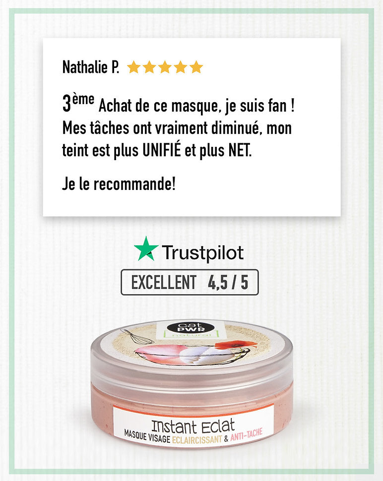INSTANT ECLAT Masque Visage Anti-Tache Éclaircissant au Aker Fassi | UrbanK URBANK