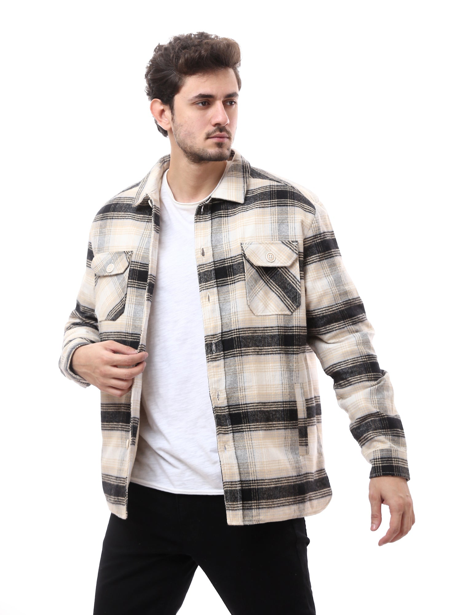 Veste pour homme à carreaux avec un design moderne et décoratif - JAC23AXXX19793TM1