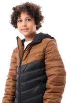 Veste d’hiver garçon matelassée avec capuche, au design chaud et moderne – JAC23WFWP28375TB1