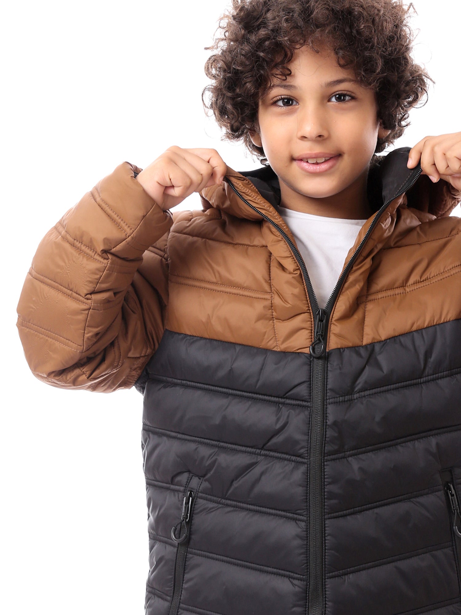 Veste d’hiver garçon matelassée avec capuche au design chaud et moderne – JAC23WFWP28375TB1