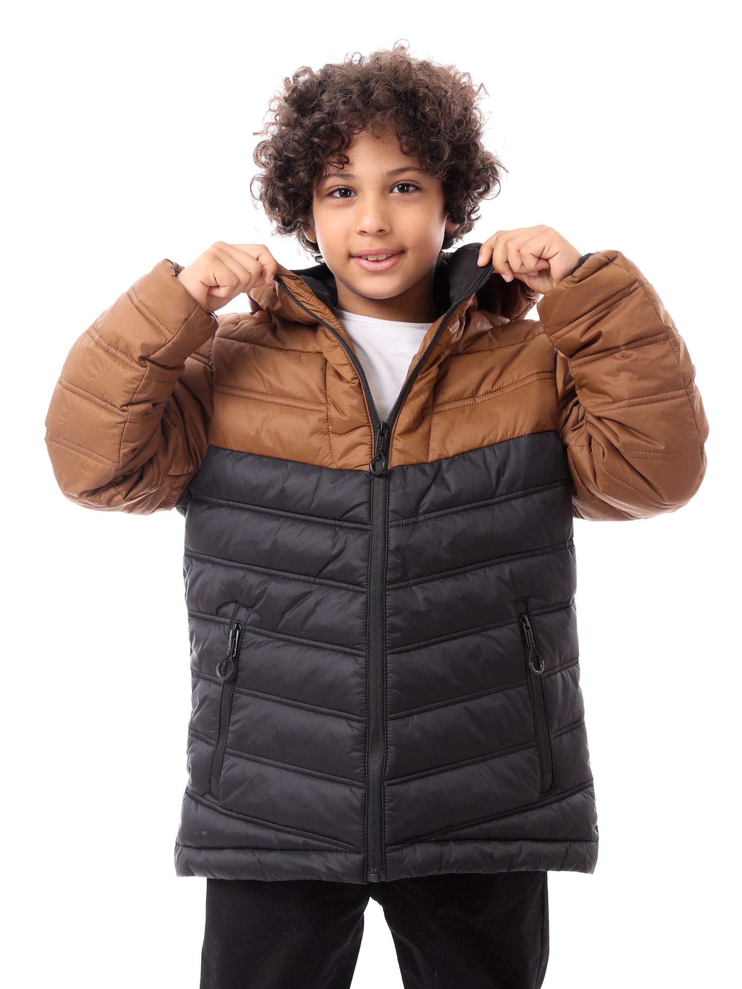 Veste d’hiver garçon matelassée avec capuche au design chaud et moderne – JAC23WFWP28375TB1