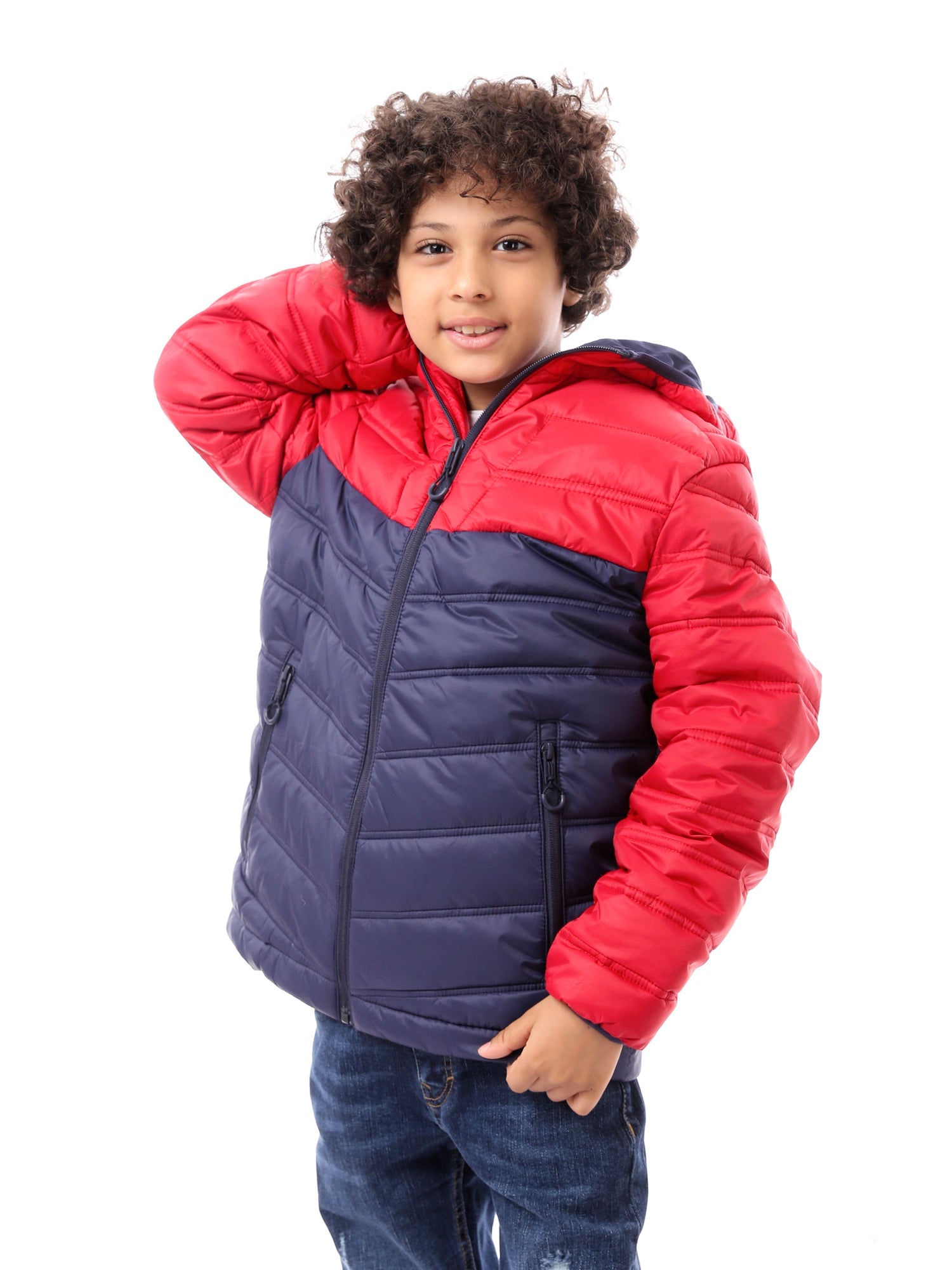 Veste d’hiver garçon matelassée avec capuche au design chaud et moderne – JAC23WFWP28375TB1