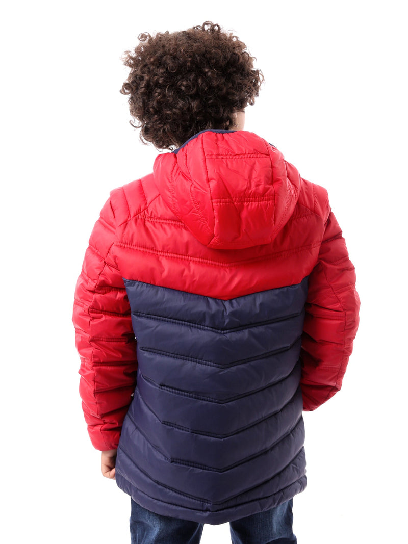 Veste d’hiver garçon matelassée avec capuche au design chaud et moderne – JAC23WFWP28375TB1