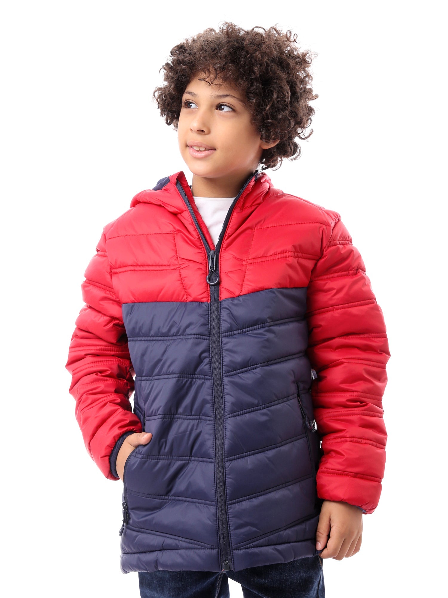 Veste d’hiver garçon matelassée avec capuche au design chaud et moderne – JAC23WFWP28375TB1