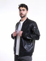 Veste Homme en Cuir Synthétique – Élégance Moderne et Confort pour les Jours Froids - JAC23WLET28363TS1