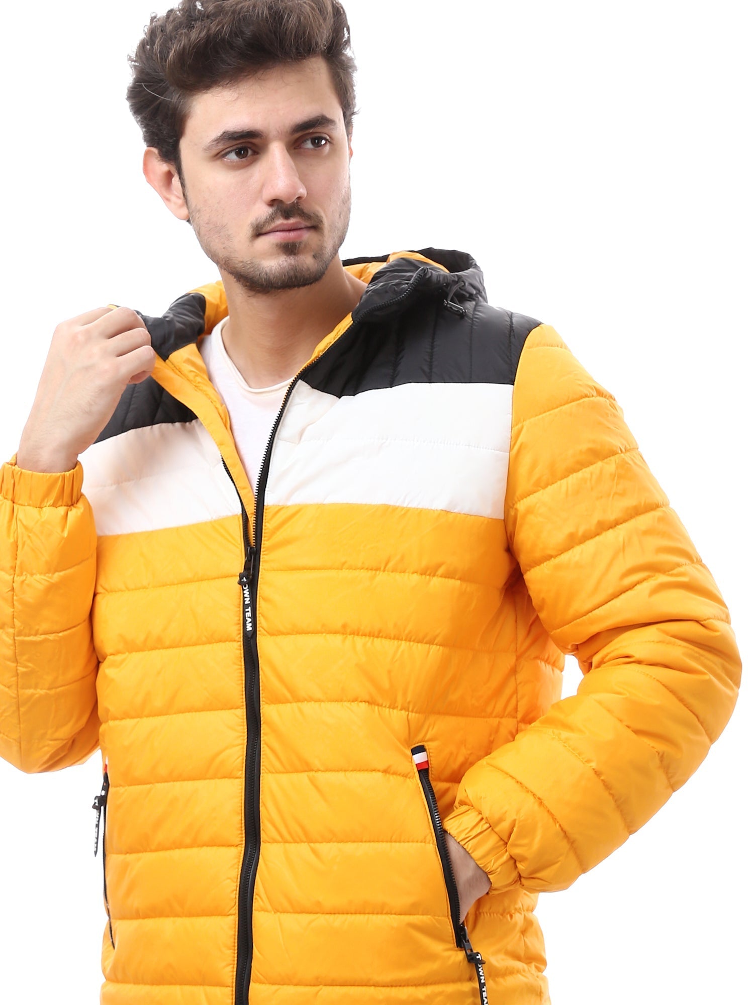 Veste d'hiver pour homme doublée et ornée d'une capuche - JAC24WFWP28374TM1