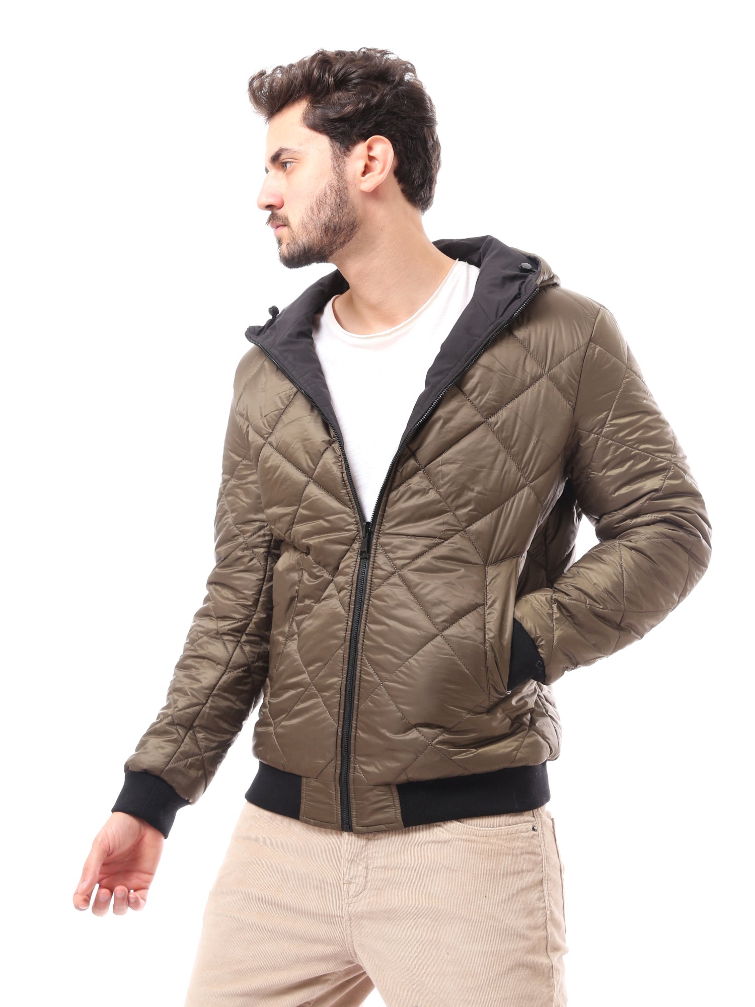 Veste homme matelassée avec capuche au design classique et élégant - JAC24WFWP28378TM1