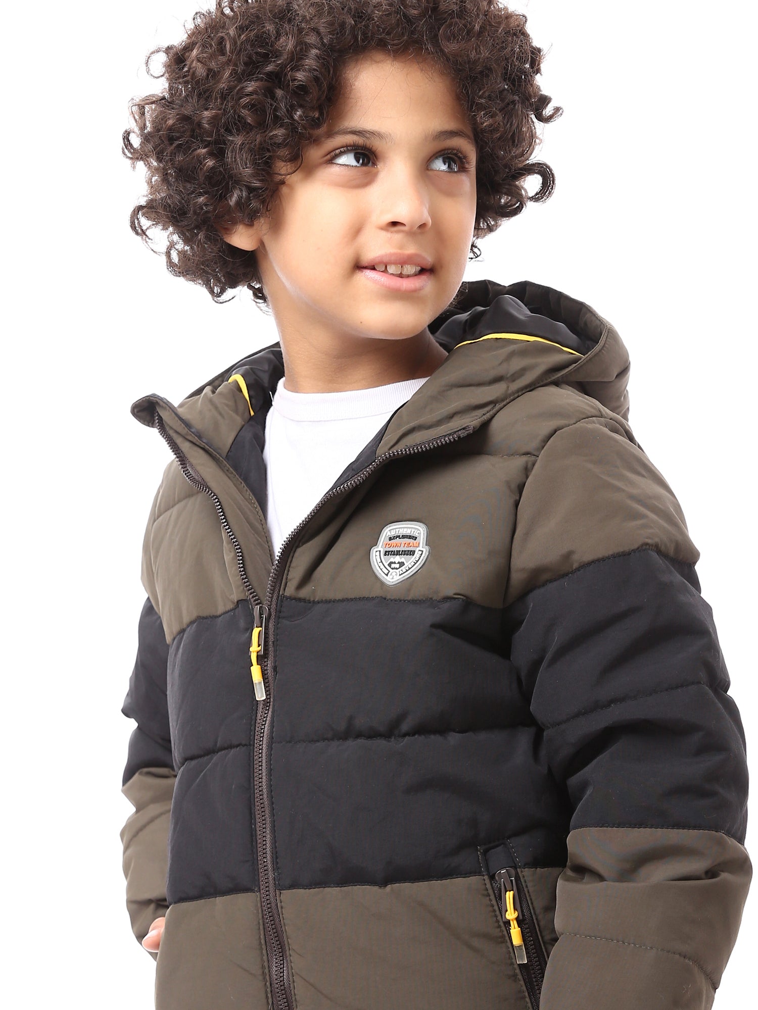 Veste d'hiver pour garçon doublée avec capuche et design pratique et chaud - JAC24WFWP28804TB1