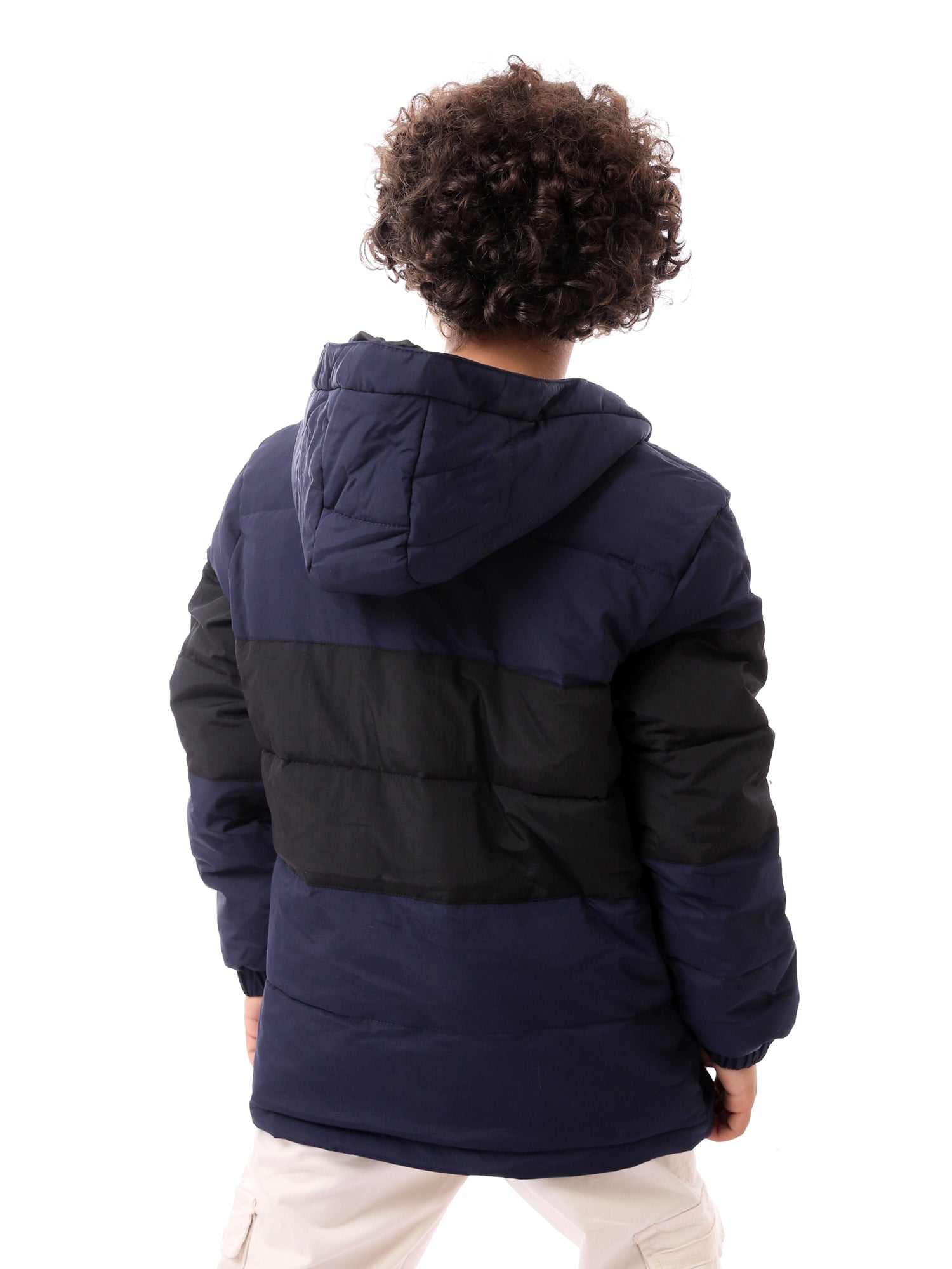 Veste d’hiver garçon matelassée avec capuche au design pratique et chaud – JAC24WFWP28804TB1