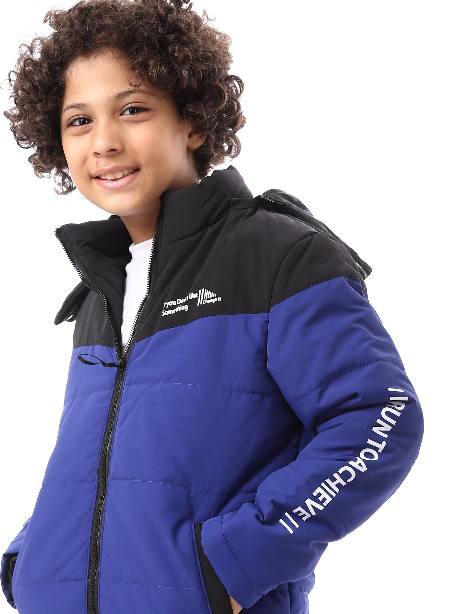 Veste d’hiver garçon matelassée avec fermeture zippée au design pratique - JAC24WFWP28818TB1