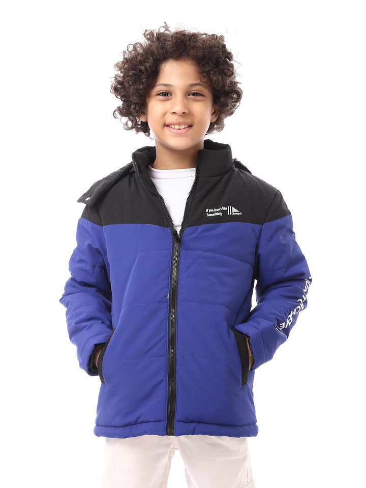 Veste d’hiver garçon matelassée avec fermeture zippée au design pratique - JAC24WFWP28818TB1