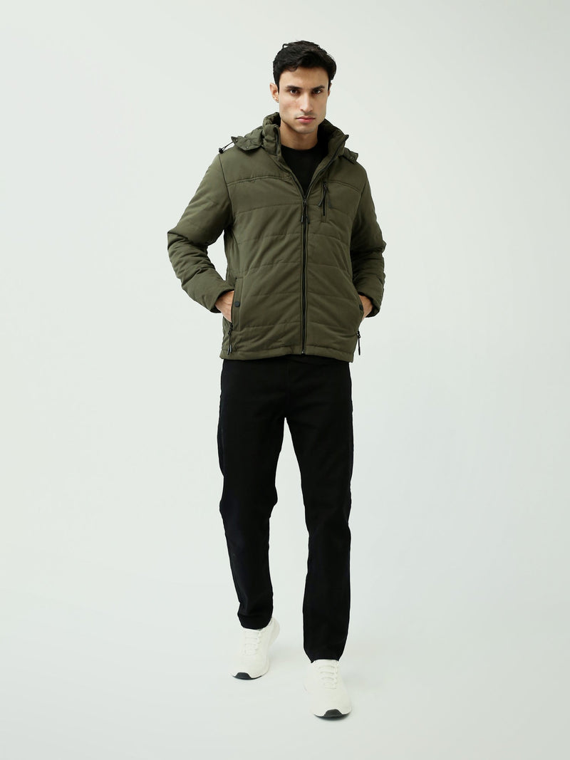 Veste pour homme matelassée avec capuche au design moderne - JAC24WWBP28416TM1
