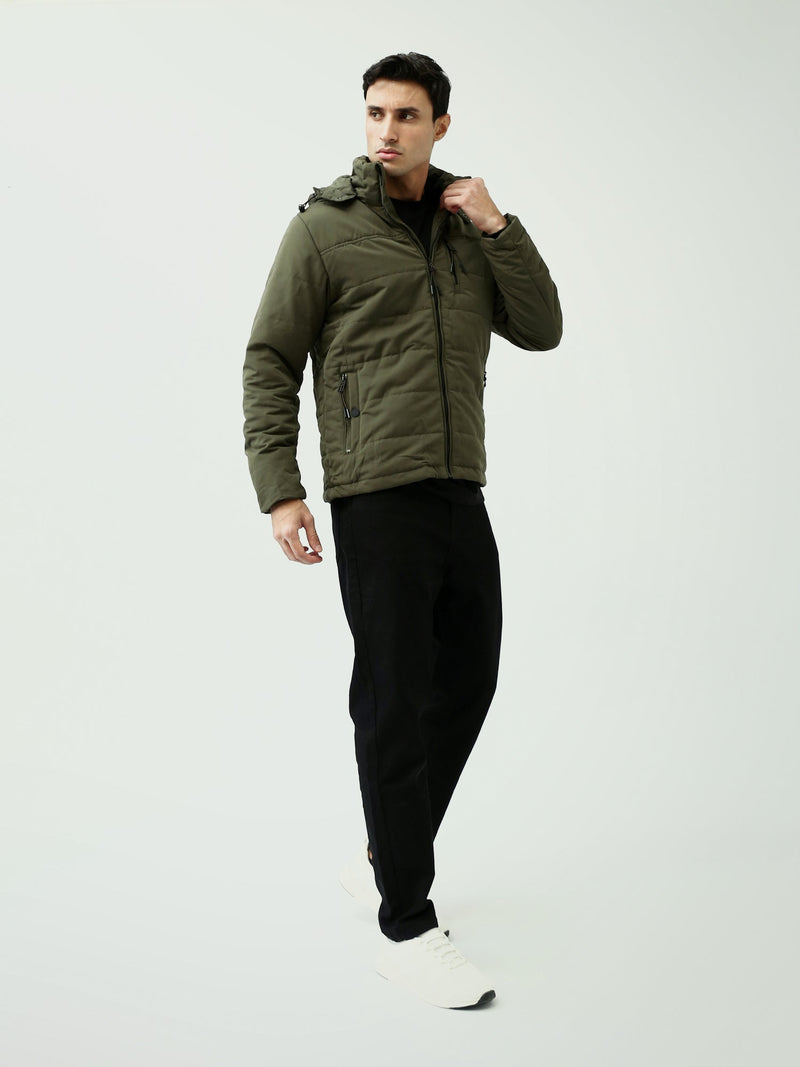 Veste pour homme matelassée avec capuche au design moderne - JAC24WWBP28416TM1