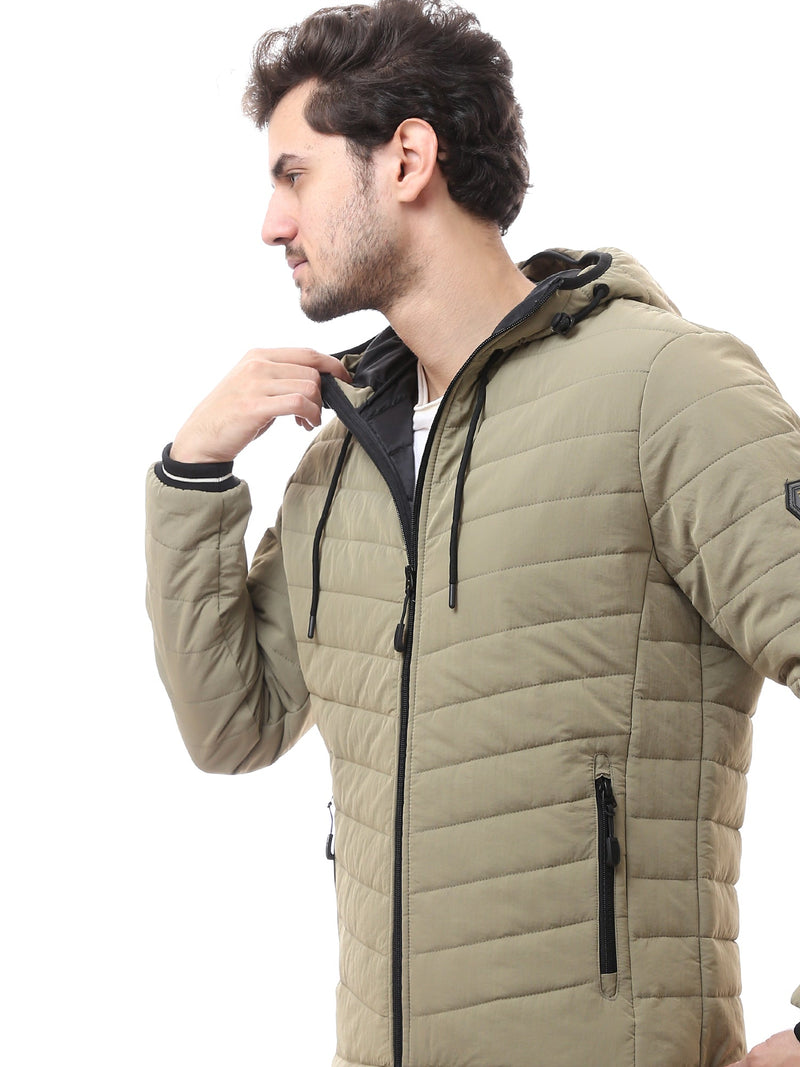 Veste pour homme matelassée avec capuche – Design moderne et chaud - JAC24WWBP28418TM1