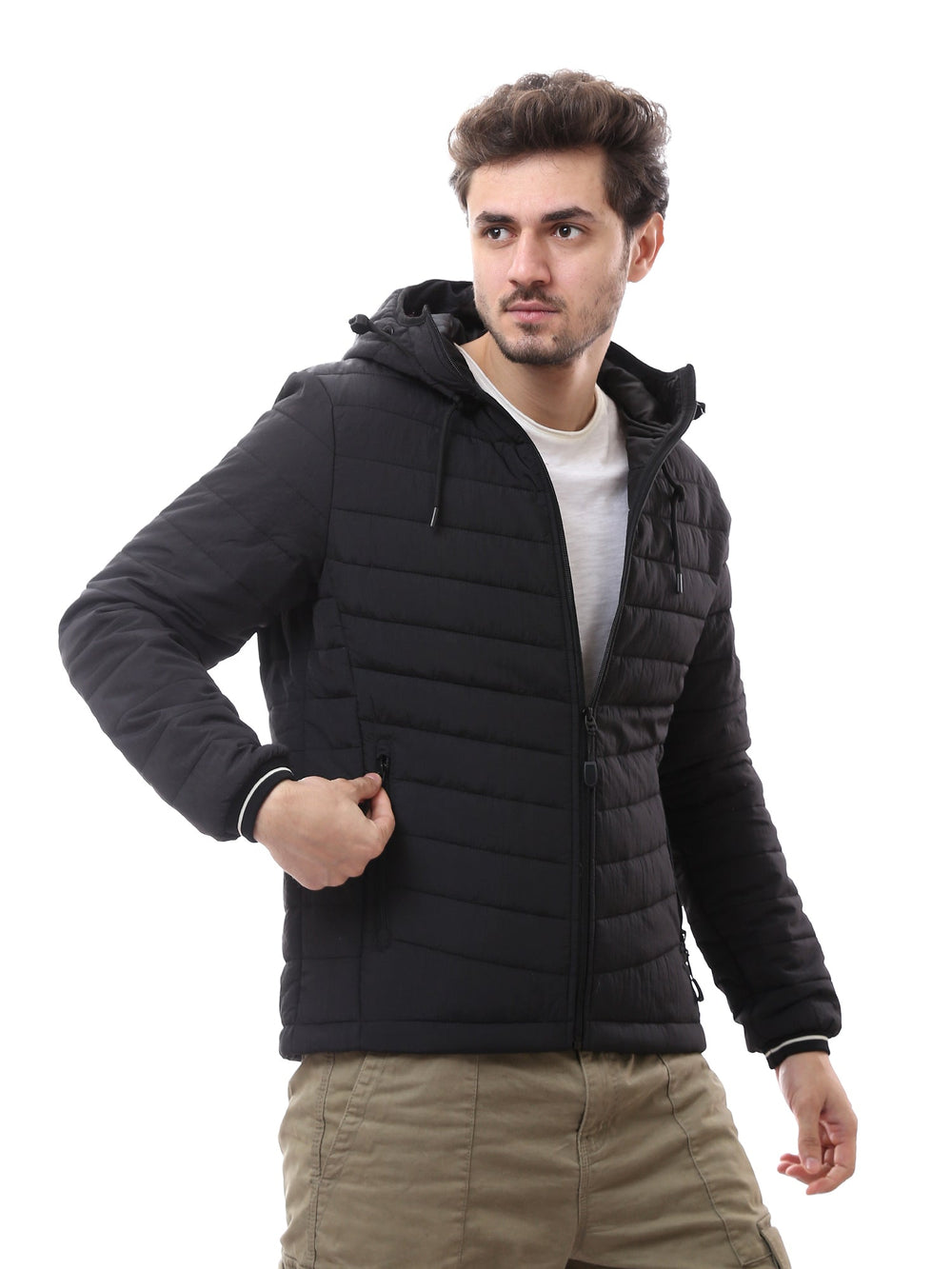 Veste pour homme matelassée avec capuche – Design moderne et chaud - JAC24WWBP28418TS1