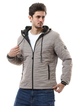 Veste pour homme matelassée avec capuche – Design moderne et chaud - JAC24WWBP28418TM1