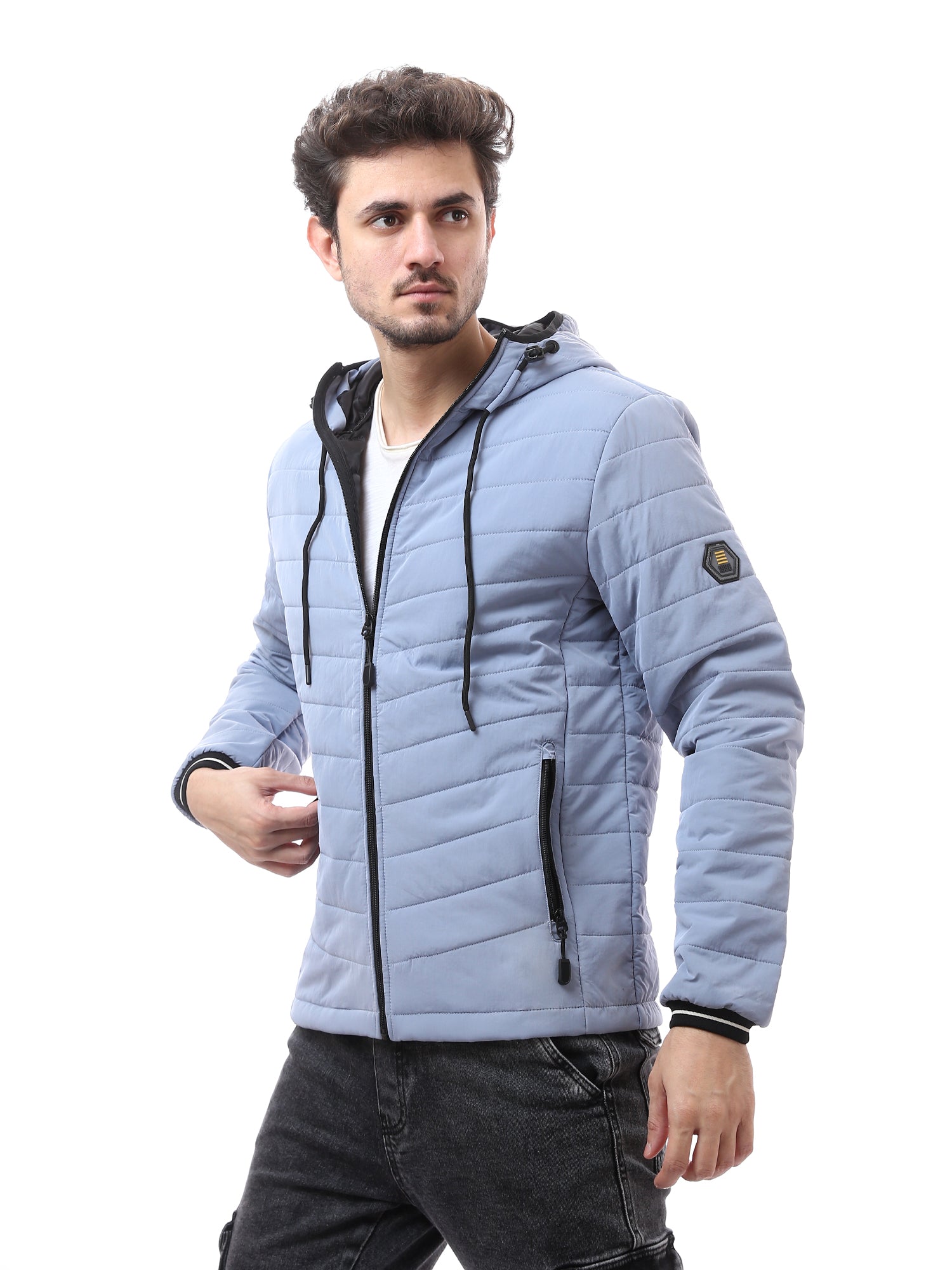 Veste pour homme matelassée avec capuche – Design moderne et chaud - JAC24WWBP28418TM1
