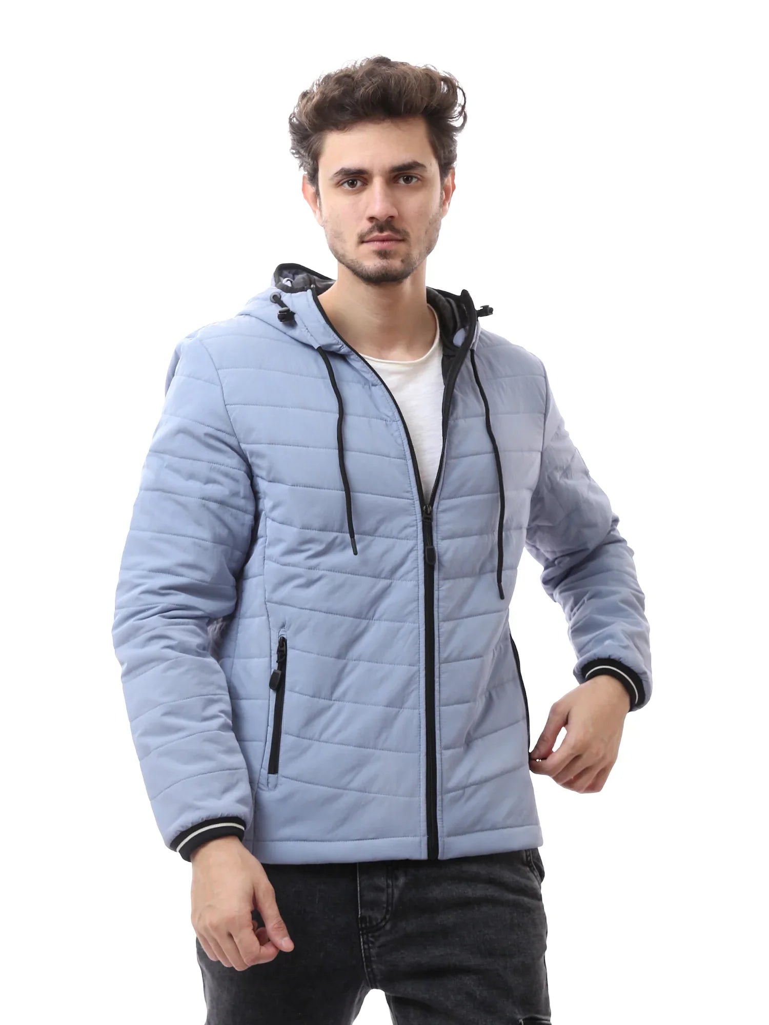 Veste pour homme matelassée avec capuche – Design moderne et chaud - JAC24WWBP28418TS1