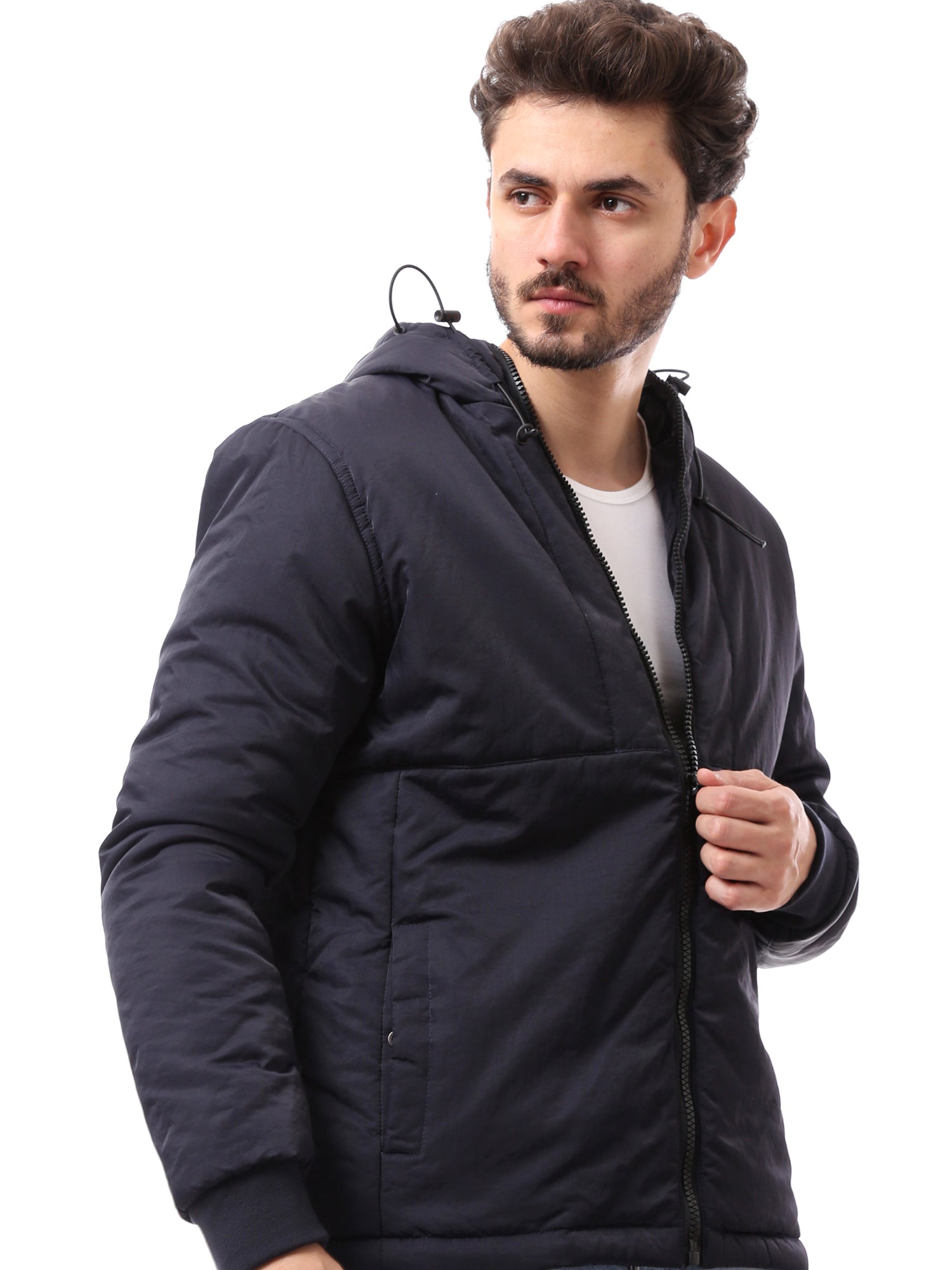 Veste Homme à Capuche - Design Moderne avec Fermeture Éclair et Poches -JAC24WWBP28419TM1