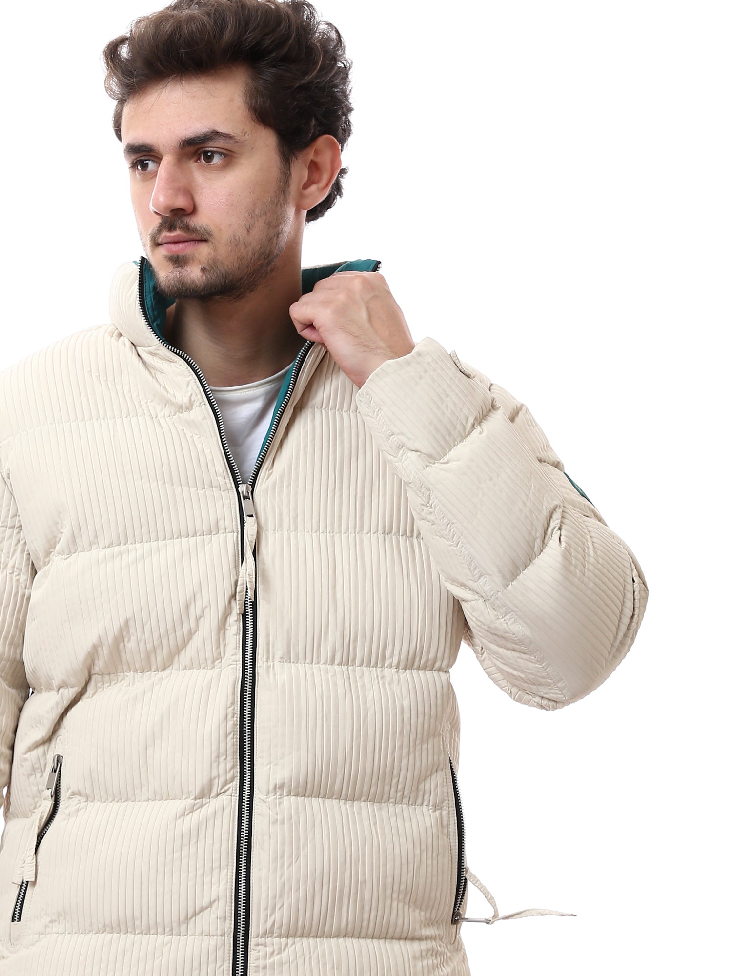 Veste Homme Matelassée Moderne – Confort et Élégance avec Fermeture Éclair et Poches Zippées - JAC24WWBP28452TM1