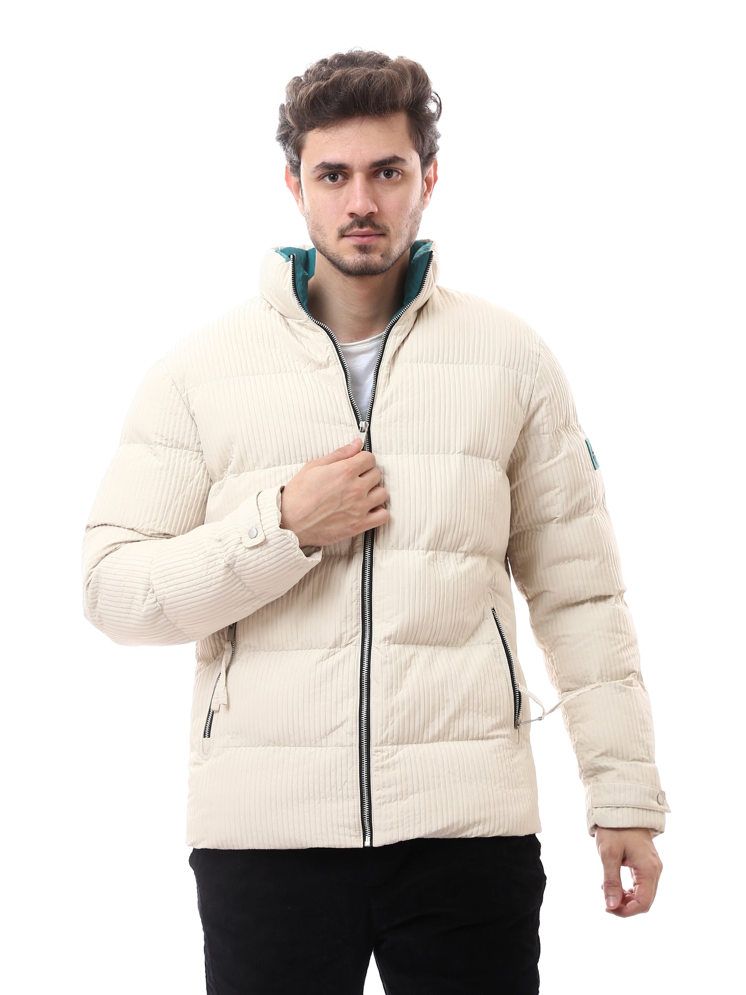 Veste Homme Matelassée Moderne – Confort et Élégance avec Fermeture Éclair et Poches Zippées - JAC24WWBP28452TM1