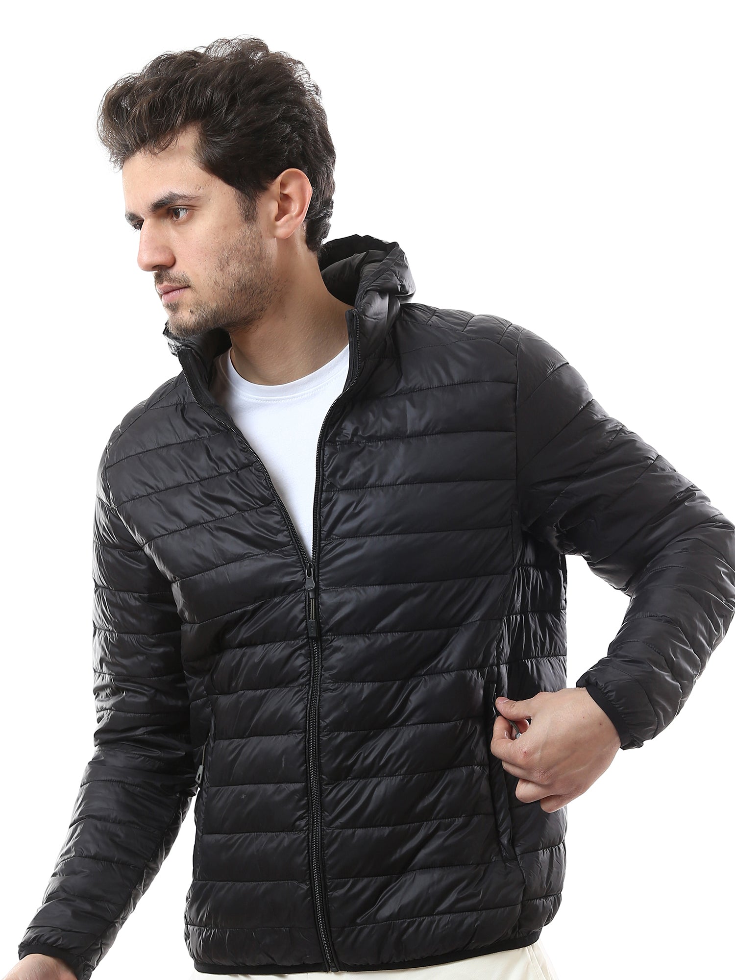 Veste légère pour homme matelassée avec capuche pratique - JAC24WWBP28454TM1