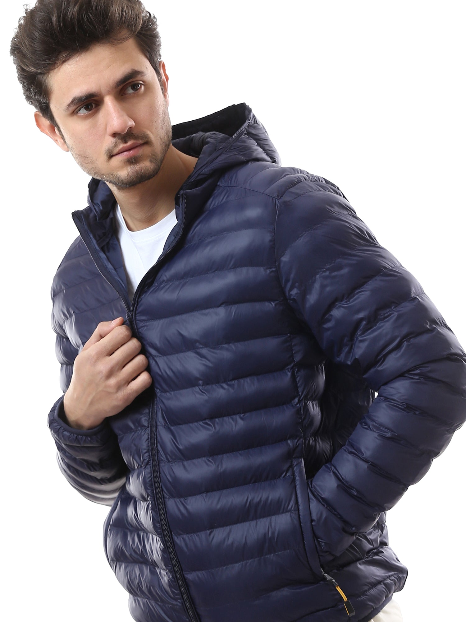 Veste légère pour homme matelassée avec capuche pratique - JAC24WWBP28454TM1