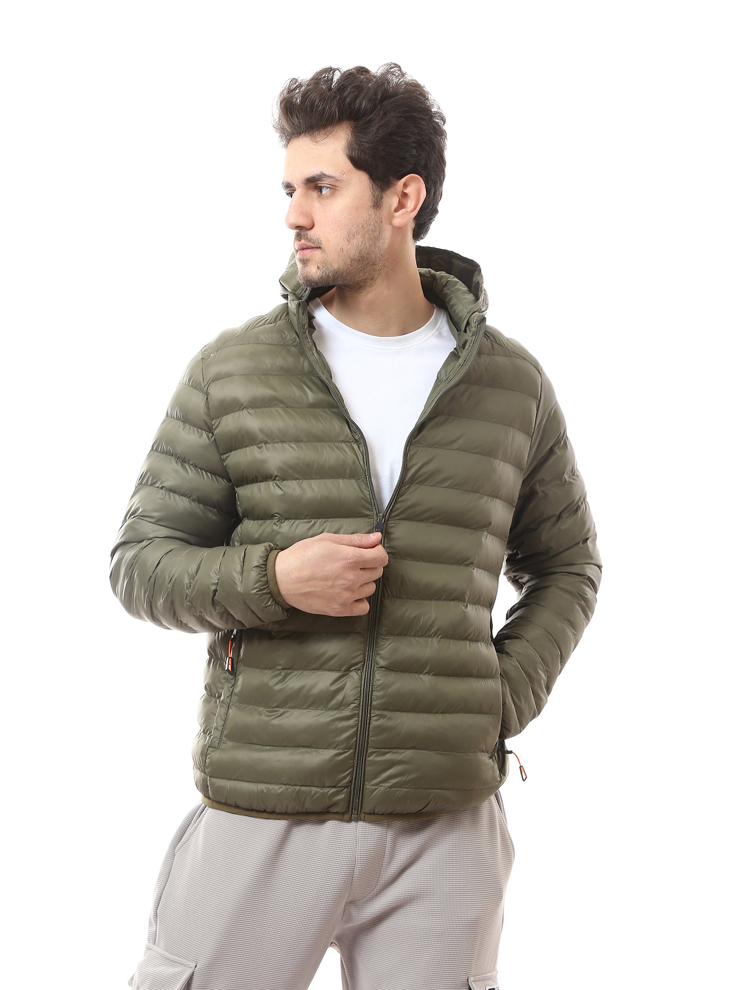 Veste légère pour homme matelassée avec capuche pratique - JAC24WWBP28454TM1