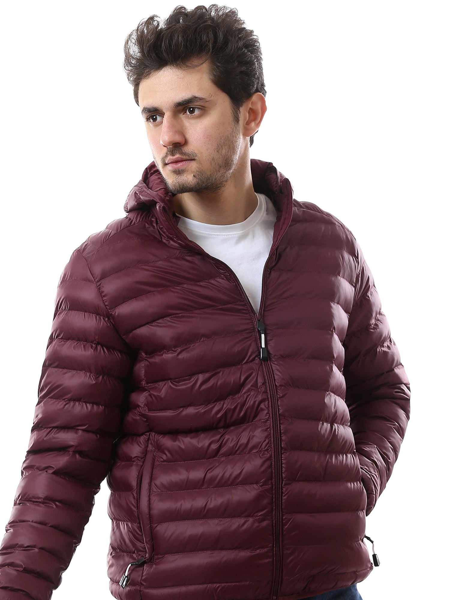 Veste légère pour homme matelassée avec capuche pratique - JAC24WWBP28454TM1