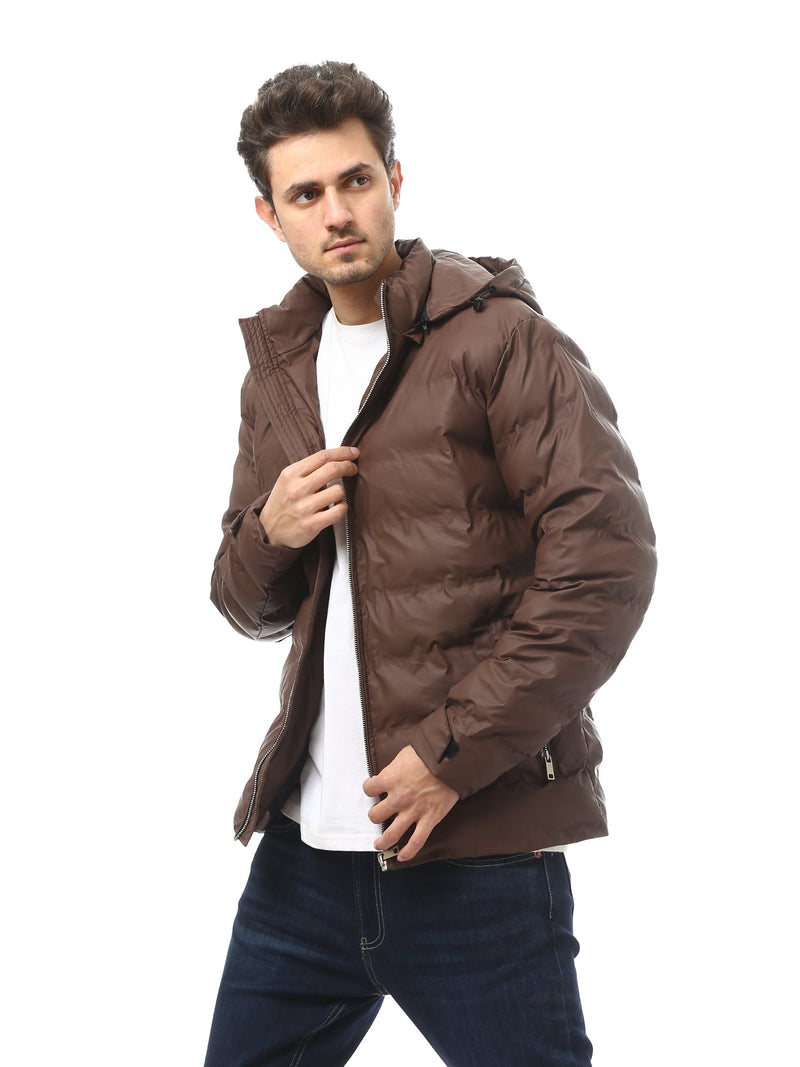 Veste homme d’hiver matelassée avec capuche – JAC24WWBP28455TM1