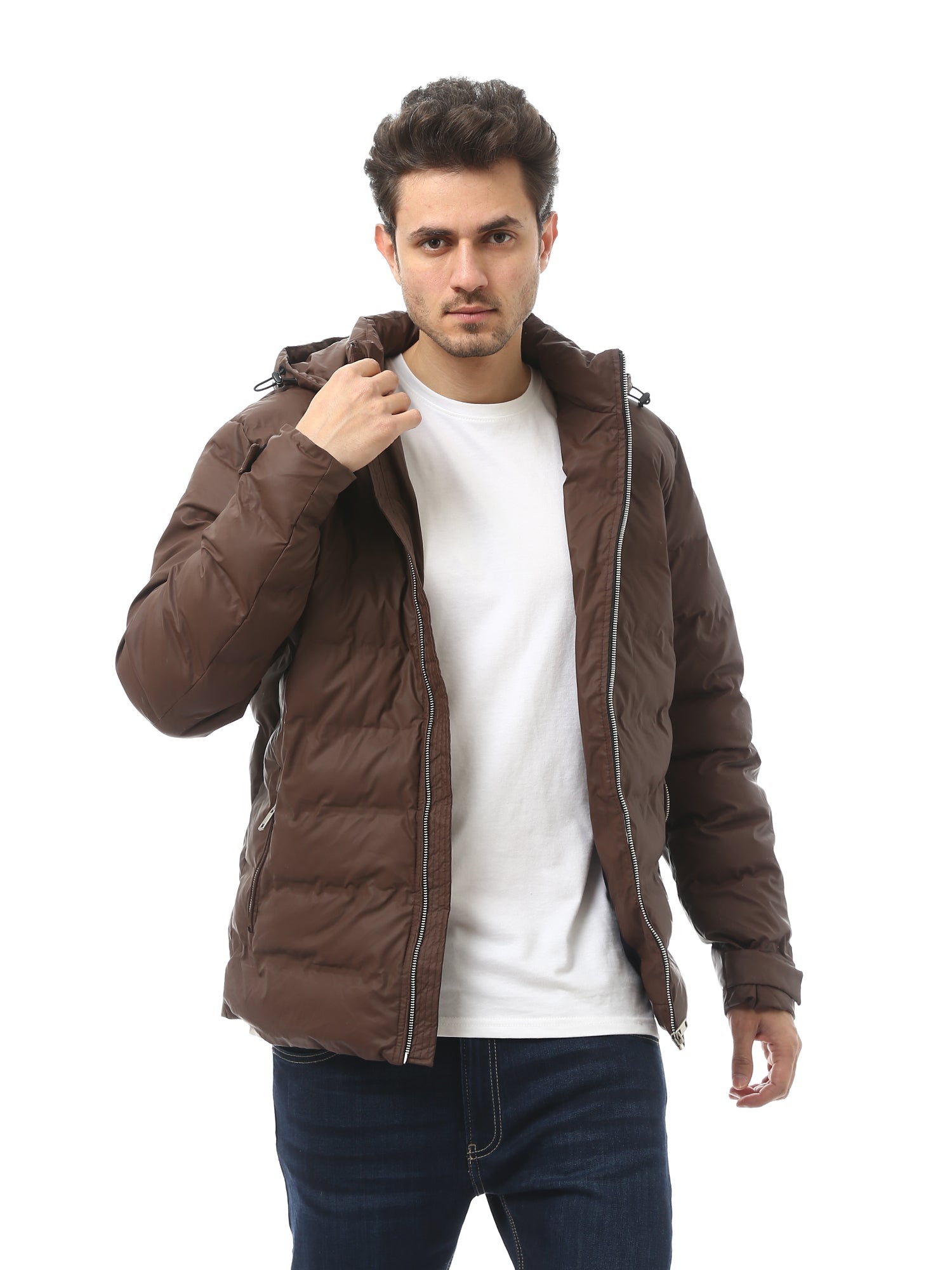 Veste d'hiver pour homme doublée avec capuche - JAC24WWBP28455TM1
