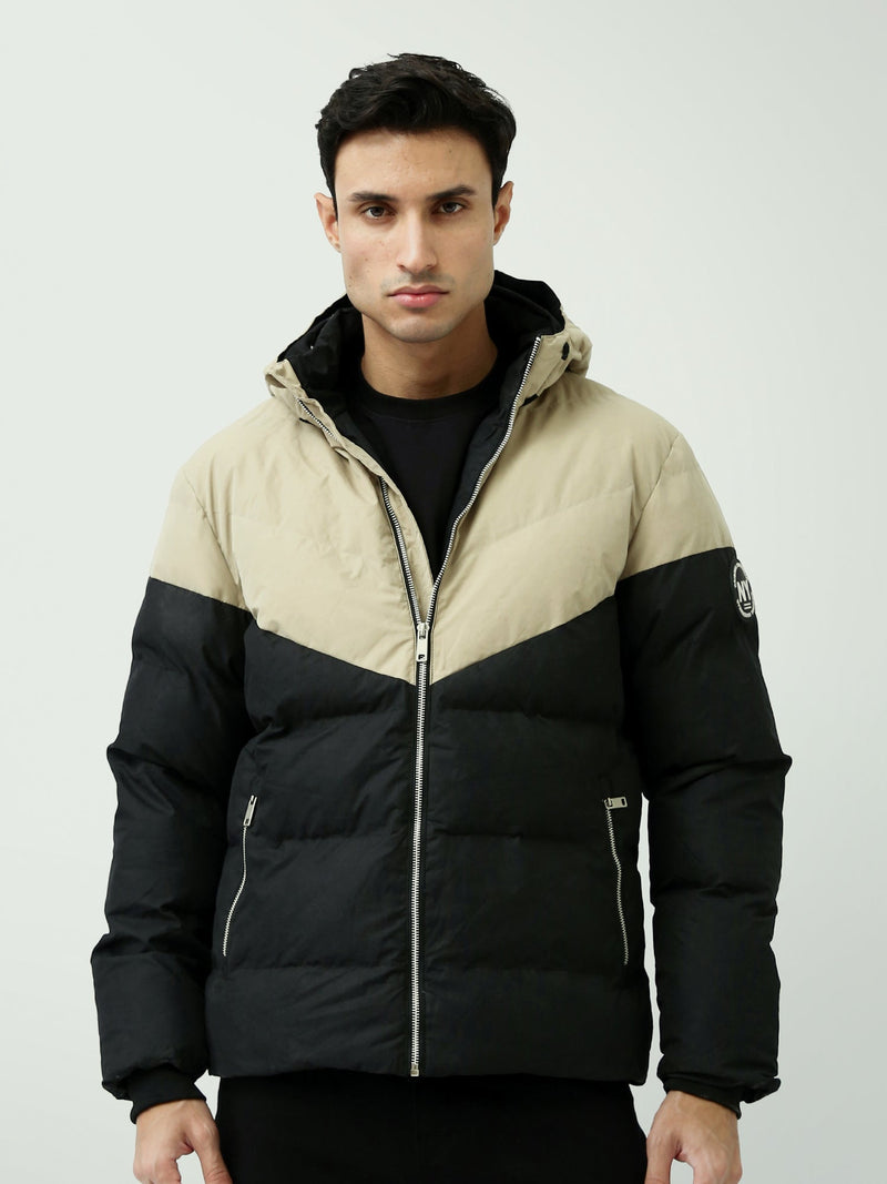 Veste homme matelassée avec capuche au design moderne - JAC24WWCP28421TM1