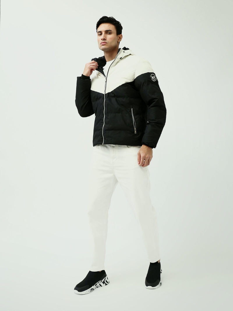 Veste homme matelassée avec capuche au design moderne - JAC24WWCP28421TM1