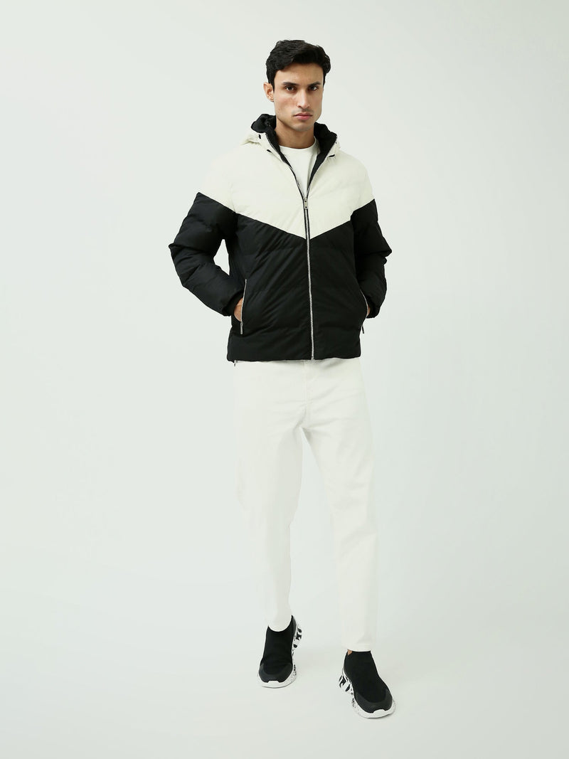 Veste homme matelassée avec capuche au design moderne - JAC24WWCP28421TM1
