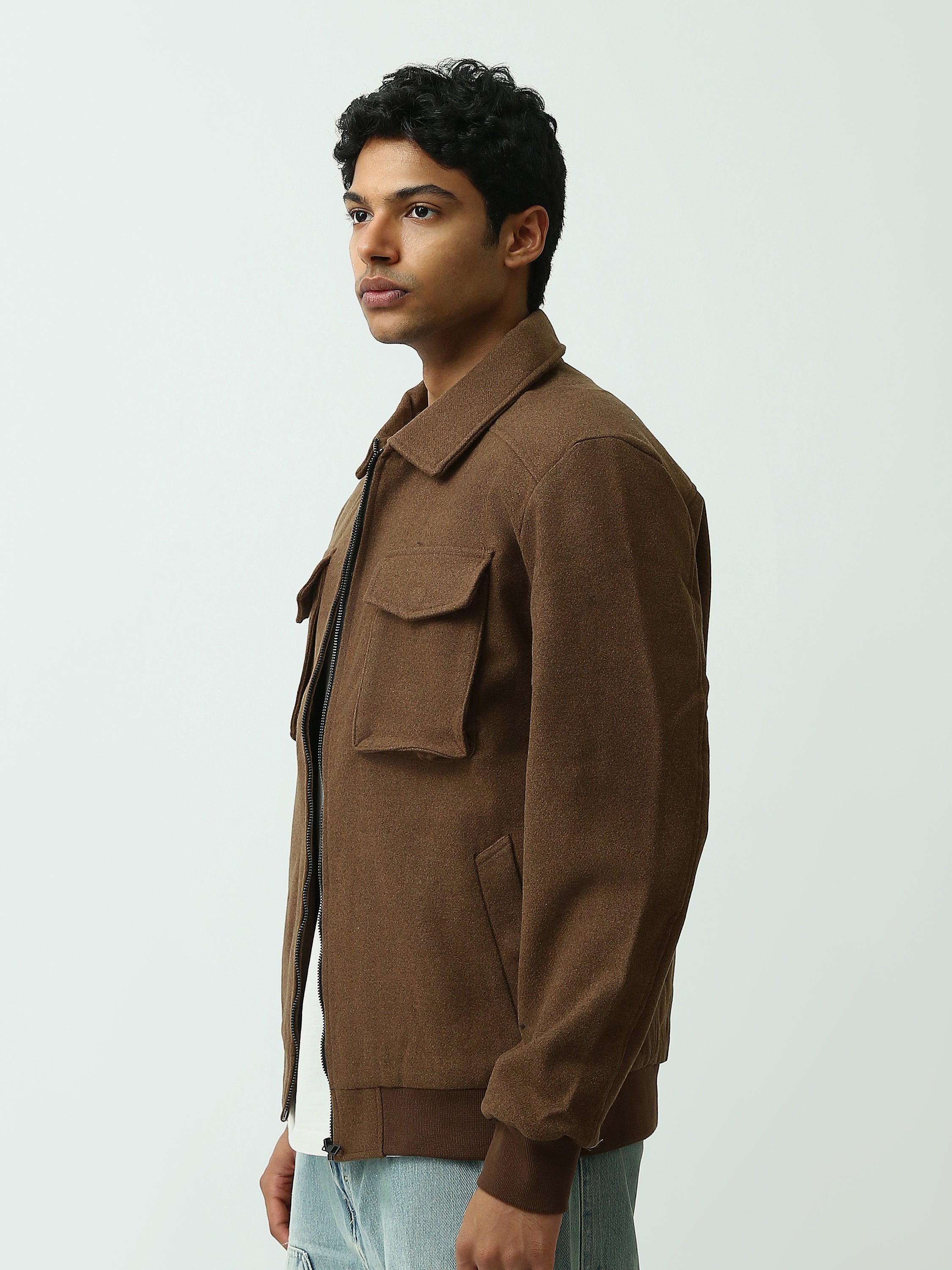 Veste Homme Zippée à Poches Plaquées – Style Casual Moderne - JAC25WGHBP28481TM1