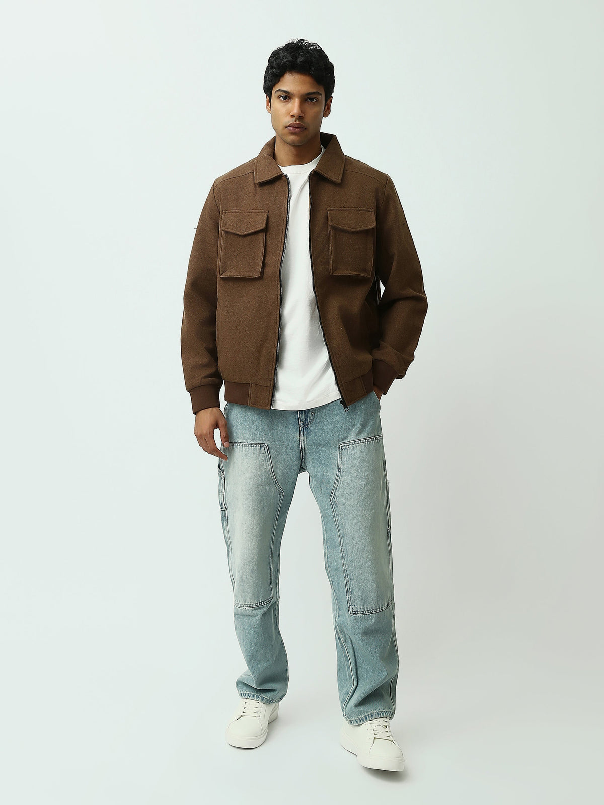 Veste Homme Zippée à Poches Plaquées – Style Casual Moderne - JAC25WGHBP28481TM1