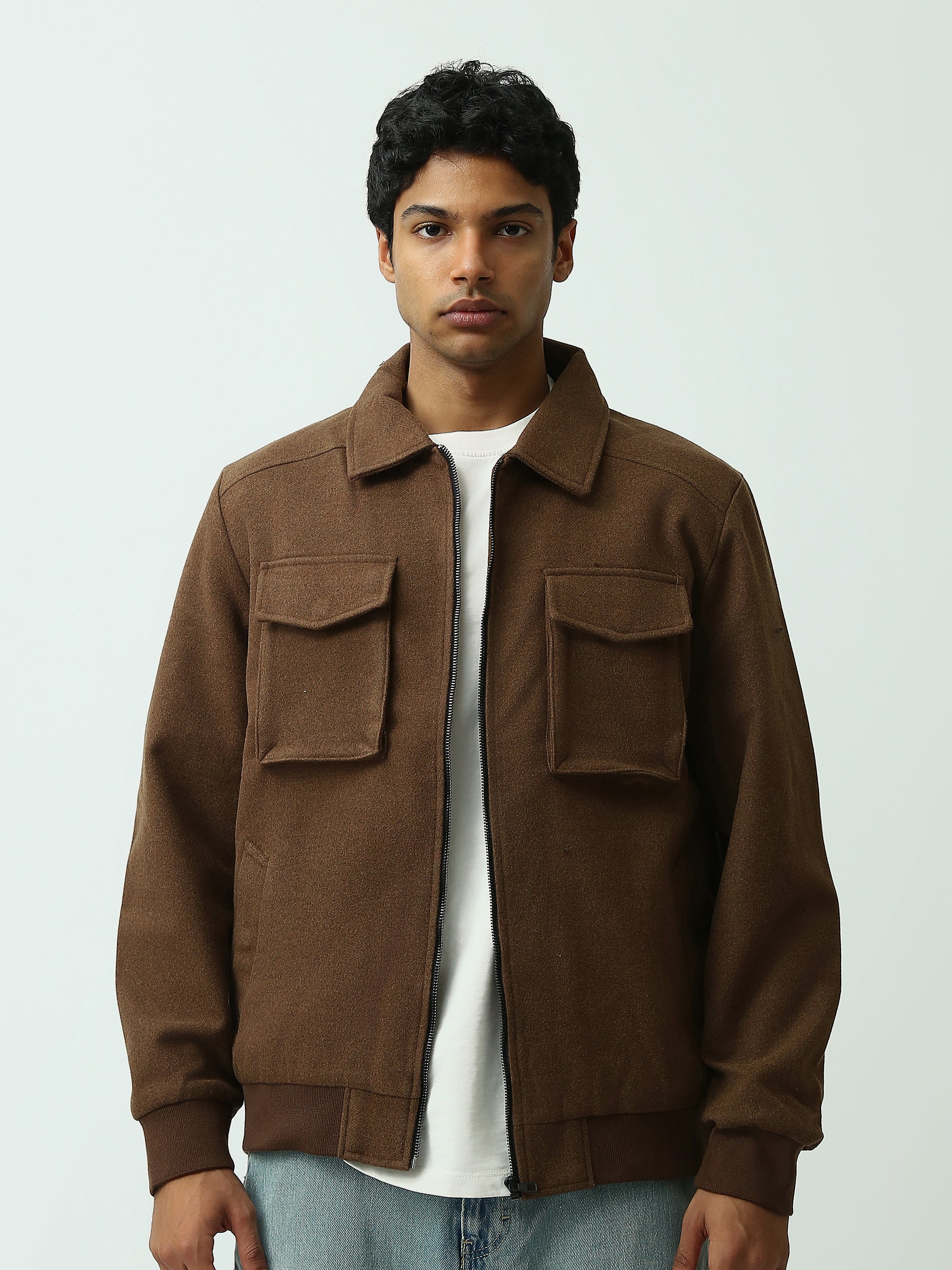 Veste Homme Zippée à Poches Plaquées – Style Casual Moderne - JAC25WGHBP28481TM1