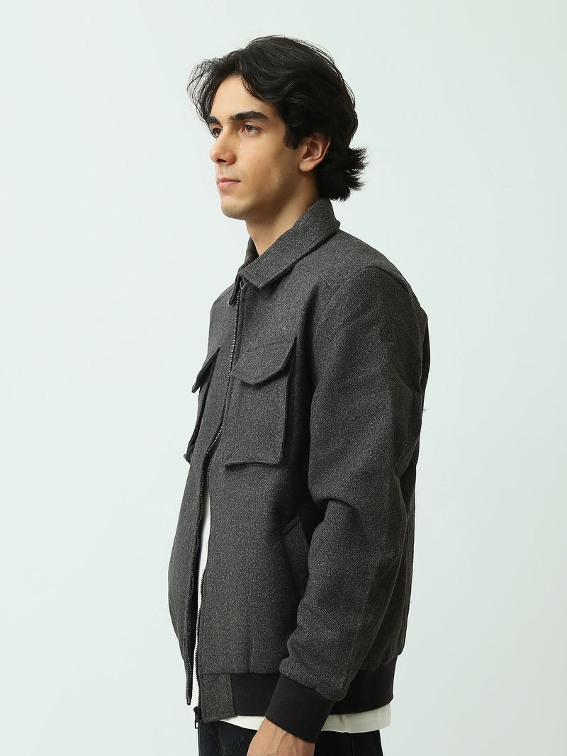 Veste Homme Zippée à Poches Plaquées – Style Casual Moderne - JAC25WGHBP28481TM1